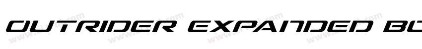 Outrider Expanded Bo字体转换